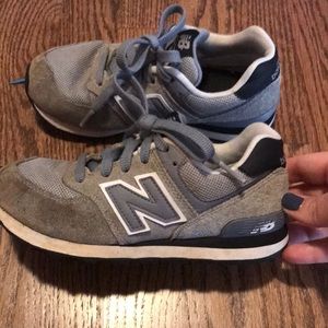 Grey new balance sneakers